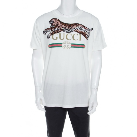 Gucci Vintage leopard t-shirt M - Picture 1 of 8